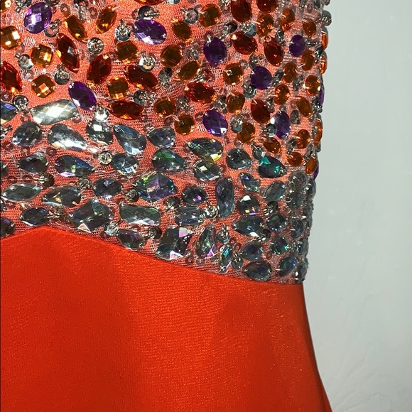PROM DRESS | Formal gown, burnt orange - Picture 3 of 7